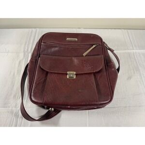 Vintage 70s/80s Samsonite Sonora II Faux Leather Travel Shoulder Travel Bag